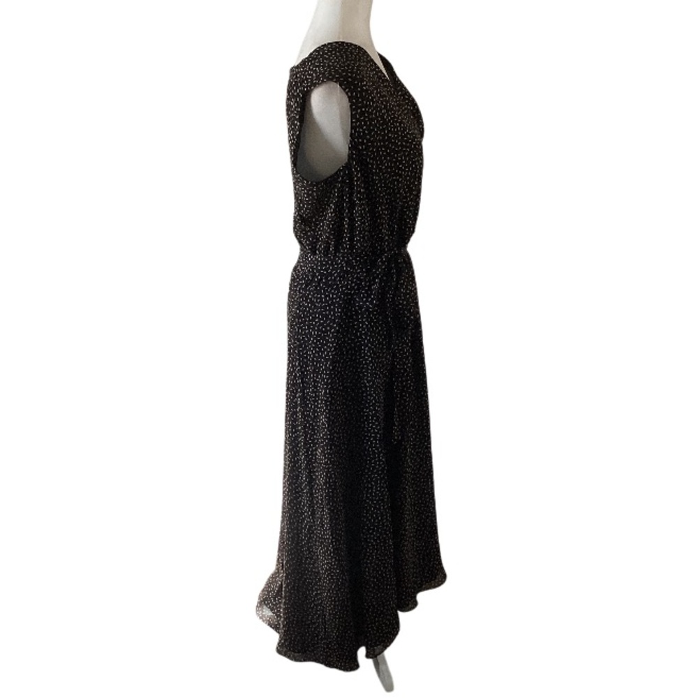 Talbots Pure Silk Sleeveless V-neck Wrap Maxi Dress 18 - Picture 7 of 9